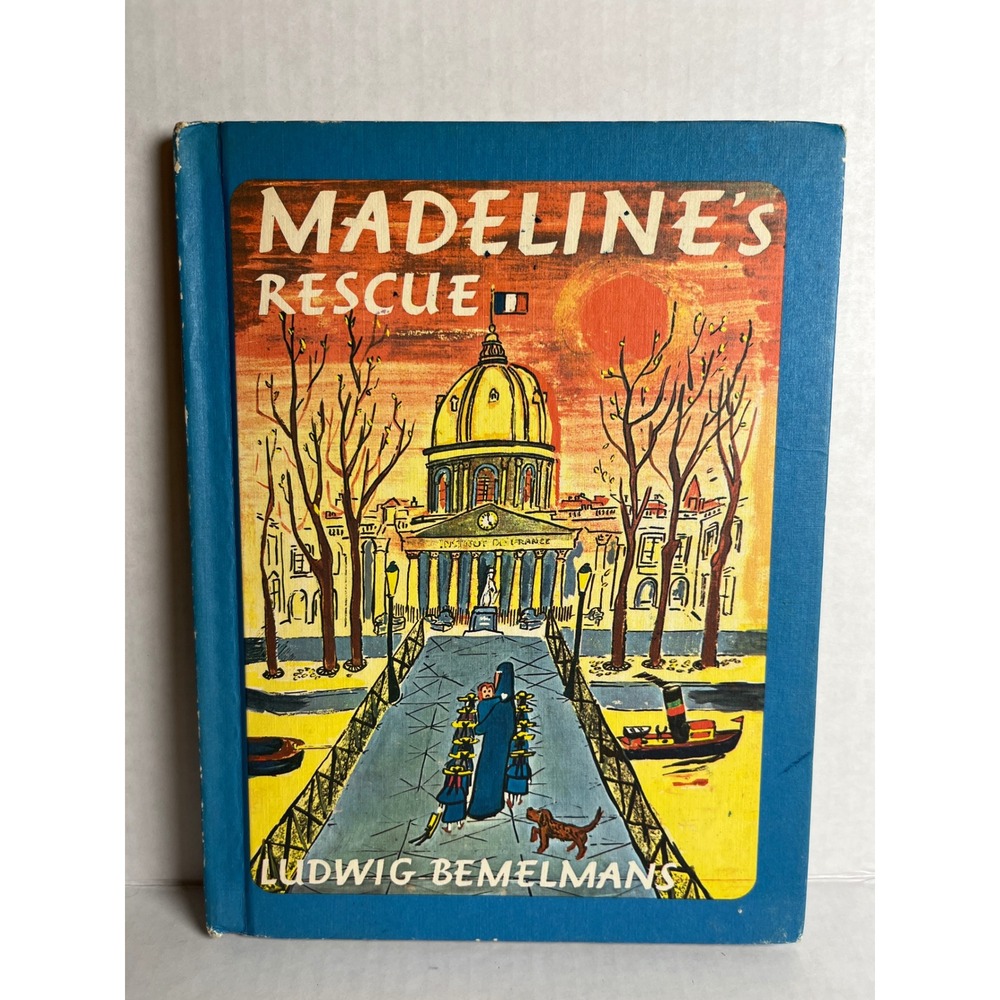 Vintage 1953 Madeline's Rescue Ludwig Bemelmans Scholastic Childrens Book USA